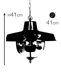 Andromeda Außenleuchte Echt-Messing Glas E27 IP43 Ø 41 cm rund* Gartenlaternen|Messinglampen