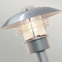 Elstead Außenleuchte Edelstahl 100 cm Silber Skandinavisch IP44* Außenleuchten Antik|Gartenlaternen