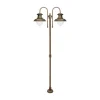 Giovanni Battista Außenleuchte 2-flammig 210 cm E27 IP44 Messing Maritim* Außenleuchten Antik|Außenleuchten Messing