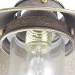 Giovanni Battista Außenleuchte in Bronze Antik aus Messing Glas* Metall Lampen|Messinglampen