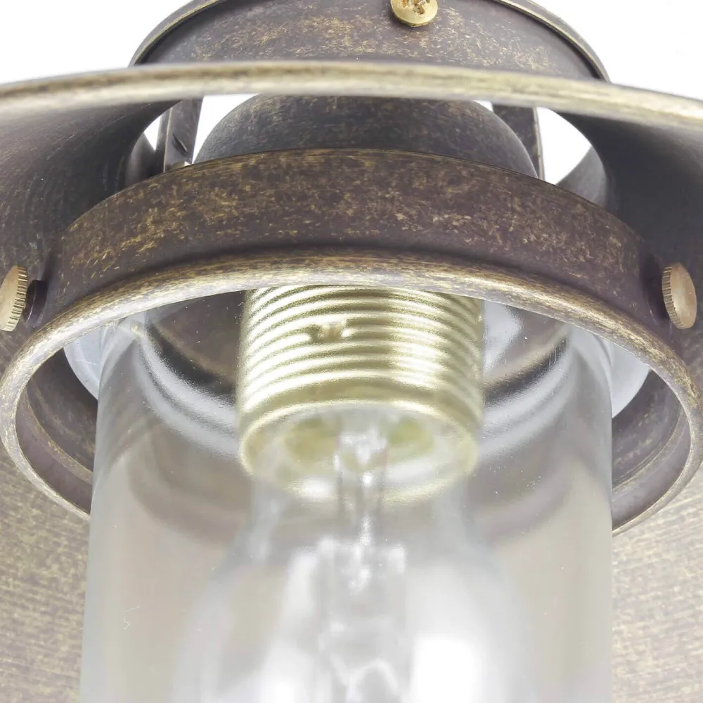 Giovanni Battista Außenleuchte in Bronze Antik aus Messing Glas* Metall Lampen|Messinglampen