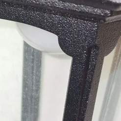 Best Elstead Außenleuchte IP44 E27 Schwarz Glas Aluminium Rustikal