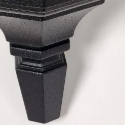 Best Elstead Außenleuchte IP44 E27 Schwarz Glas Aluminium Rustikal