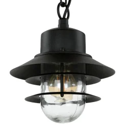 New Elstead Außenleuchte IP44 E27 Schwarz Glas Edelstahl Maritim