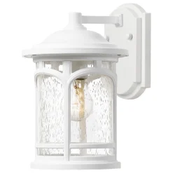 Hot Elstead Außenleuchte IP44 Weiß E27 Vintage Design MATT