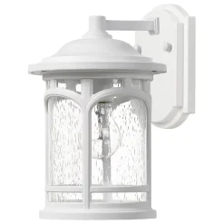 Hot Elstead Außenleuchte IP44 Weiß E27 Vintage Design MATT