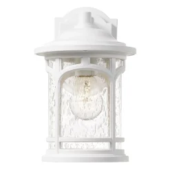 Hot Elstead Außenleuchte IP44 Weiß E27 Vintage Design MATT