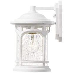 Hot Elstead Außenleuchte IP44 Weiß E27 Vintage Design MATT