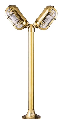 Lido Außenleuchte Messing 60cm hoch Maritim Weg Garten* Außenleuchten Antik|Außenleuchten Messing