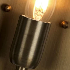 New Elstead Außenleuchte Messing Glas IP44 Vintage Design E27