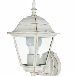 Easylight Außenleuchte mit Bewegungsmelder Sensor TIROL Weiß Gold* Metall Lampen|Rustikale Lampen