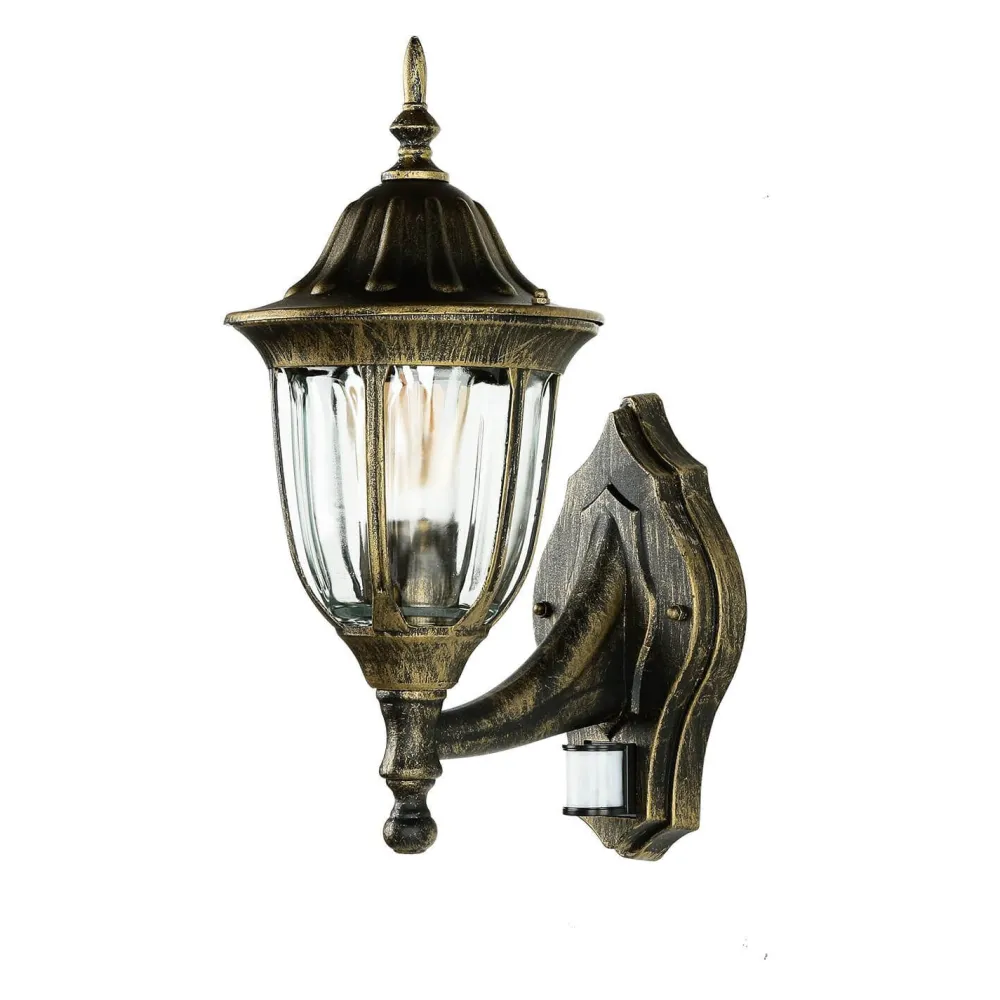 Easylight Außenleuchte mit Bewegungsmelder Gold Antik Wand MILANO* Gartenlaternen|Außenwandleuchten