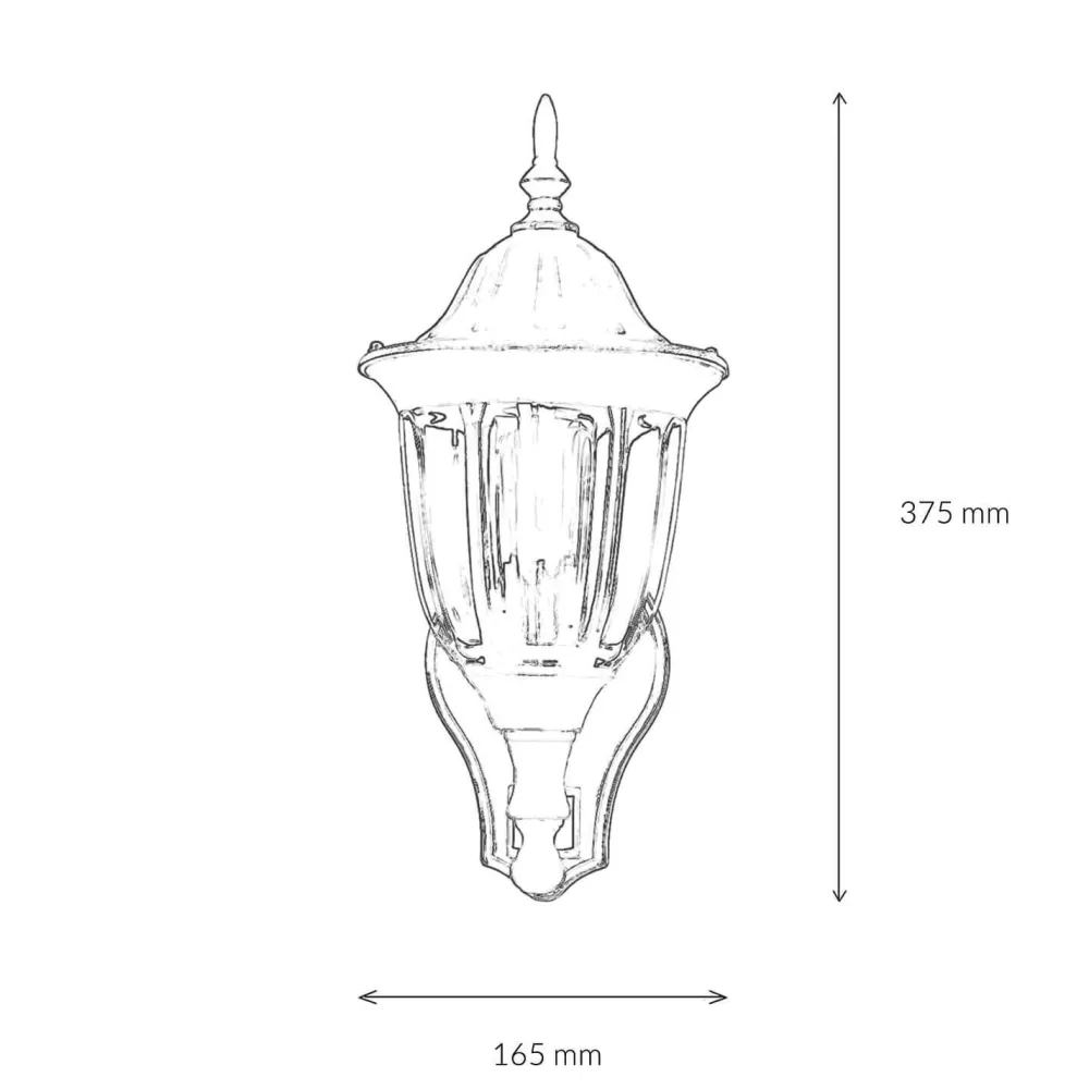 Easylight Außenleuchte mit Bewegungsmelder Gold Antik Wand MILANO* Gartenlaternen|Außenwandleuchten