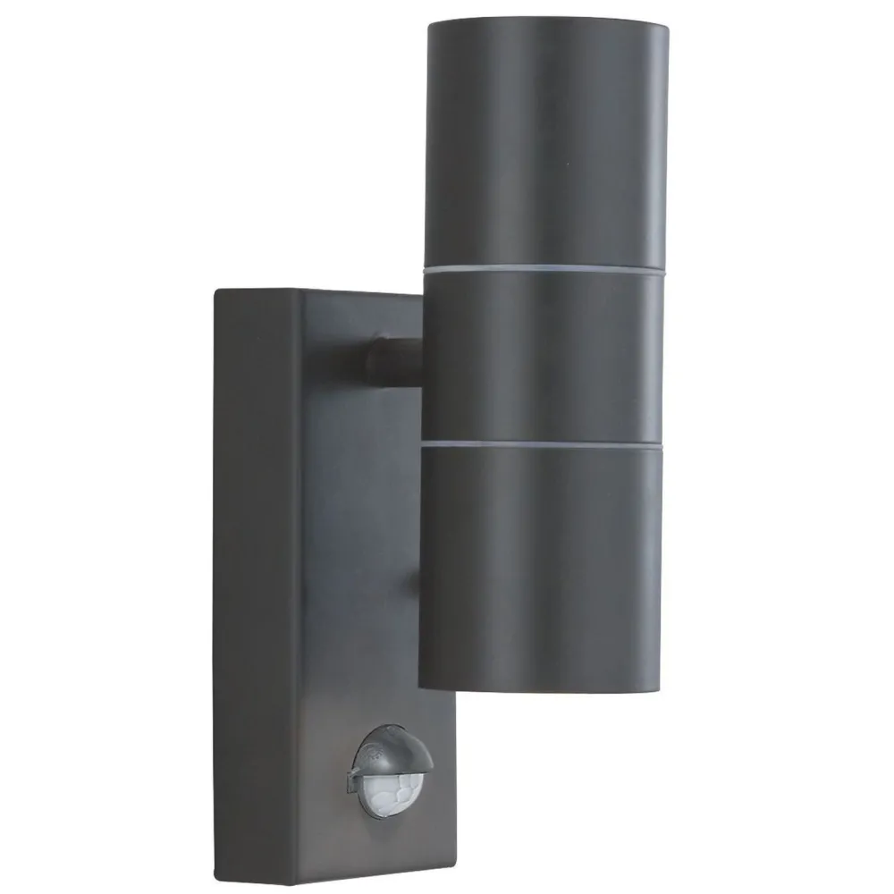 Searchlight Außenleuchte mit Bewegungsmelder Up Down IP44 GU10 Wand* Metall Lampen|Fassadenstrahler