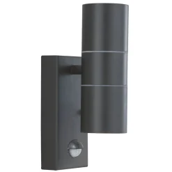 Searchlight Außenleuchte mit Bewegungsmelder Up Down IP44 GU10 Wand* Metall Lampen|Fassadenstrahler