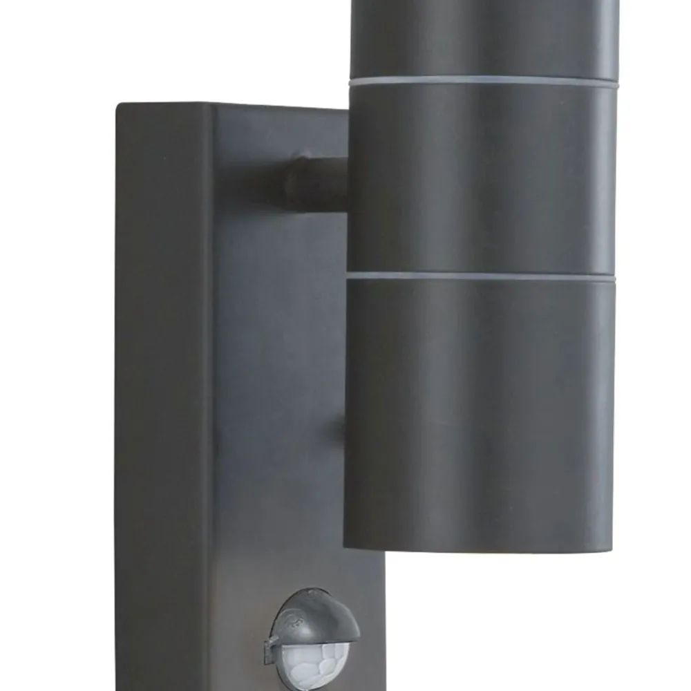 Searchlight Außenleuchte mit Bewegungsmelder Up Down IP44 GU10 Wand* Metall Lampen|Fassadenstrahler