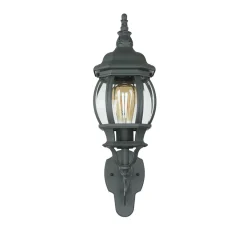 Clearance Easylight Außenleuchte Rustikal E27 Grau Glas Alu H: 54 cm IP23