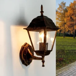 Easylight Außenleuchte Rustikal IP44 Schwarz Kupfer TIROL* Rustikale Lampen|Rustikale Außenleuchten