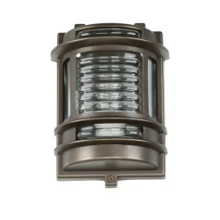 Lido Außenleuchte Schwarz antik IP64 Messing Glas H: 22 cm* Rustikale Lampen|Metall Lampen