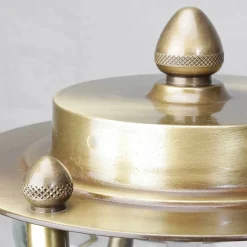 New Lido Außenleuchte Stehlampe Echt-Messing Antik MYKO