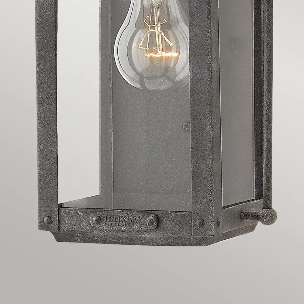 Elstead Außenleuchte Vintage Glas Aluminium E27 IP44 33,5 cm hoch* Außenwandleuchten|Gartenlaternen