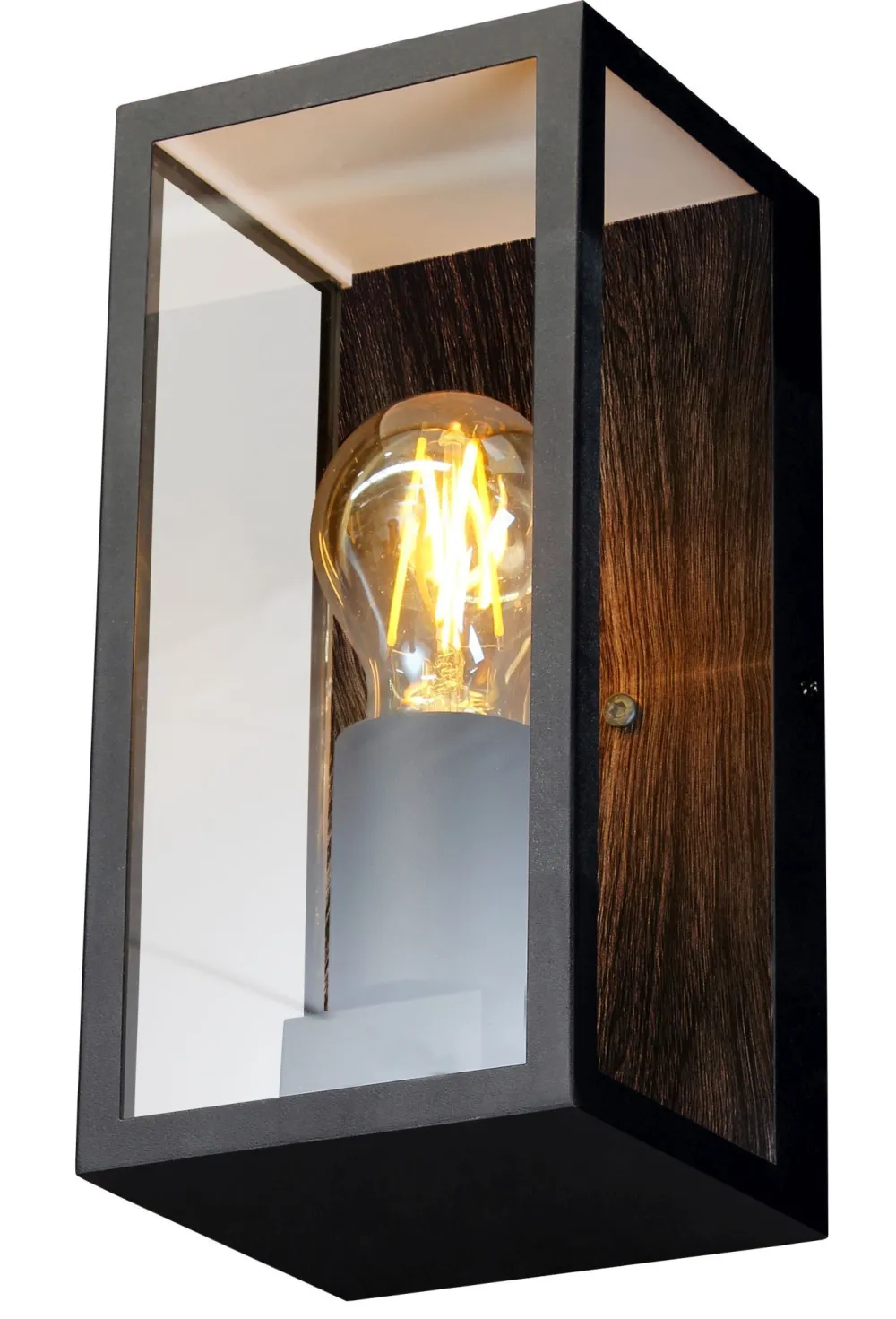 Sale Eco-Light Außenleuchte Vintage Schwarz Holz B:11,5 cm IP44 E27