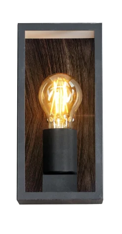 Sale Eco-Light Außenleuchte Vintage Schwarz Holz B:11,5 cm IP44 E27