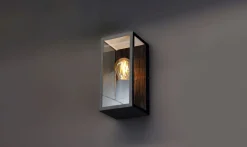 Sale Eco-Light Außenleuchte Vintage Schwarz Holz B:11,5 cm IP44 E27