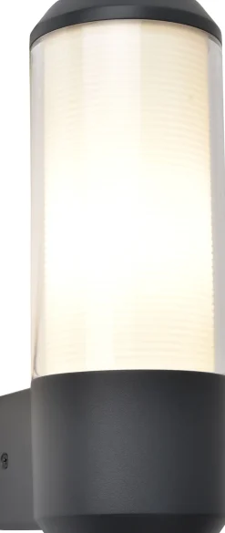 Eco-Light Außenleuchte Wand Aluminium E27 IP44 26,2 cm blendarm* Metall Lampen|Außenwandleuchten