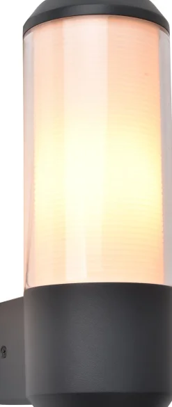 Eco-Light Außenleuchte Wand Aluminium E27 IP44 26,2 cm blendarm* Metall Lampen|Außenwandleuchten