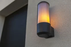 Eco-Light Außenleuchte Wand Aluminium E27 IP44 26,2 cm blendarm* Metall Lampen|Außenwandleuchten