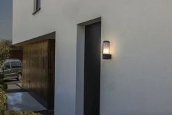 Eco-Light Außenleuchte Wand Aluminium E27 IP44 26,2 cm blendarm* Metall Lampen|Außenwandleuchten