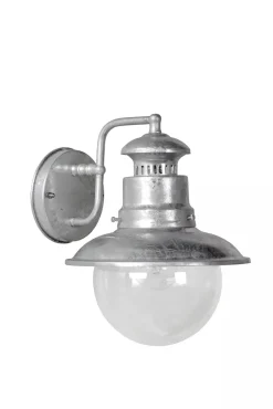 Außenleuchte Wand Aluminium in Zink IP44 E27 Haus* Außenwandleuchten|Industrie Lampen