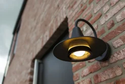 Clearance Eco-Light Außenleuchte Wand Aluminium H:24,6 cm IP54 E27 Schwarz