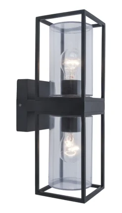 Eco-Light Außenleuchte Wand Anthrazit IP44 eckig Modern ELLAYINA* Außenwandleuchten|Moderne Lampen