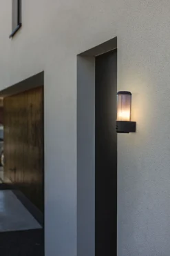 Clearance Eco-Light Außenleuchte Wand Bewegungsmelder Aluminium E27 IP44