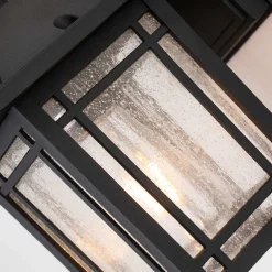 Elstead Außenleuchte Wand E27 IP44 H: 24,8 cm Aluminium Glas* Metall Lampen|Rustikale Lampen