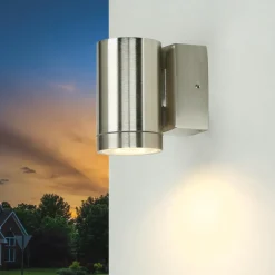 Sale Lido Außenleuchte Wand Echt-Messing H: 10 cm Downlight