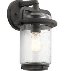 Elstead Außenleuchte Wand Glas Aluminium E27 IP44 35,6 cm hoch* Außenwandleuchten|Gartenlaternen