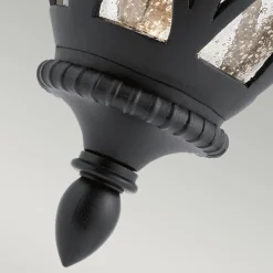 Hot Elstead Außenleuchte Wand Hof Terrasse IP44 Schwarz E27 Rustikal