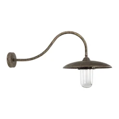 Giovanni Battista Außenleuchte Wand IP44 E27 Glas Messing massiv Maritim* Außenleuchten Antik|Außenwandleuchten