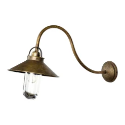 Giovanni Battista Außenleuchte Wand IP44 E27 in Bronze Antik matt Echt-Messing* Außenwandleuchten|Lampen Aus Aller Welt