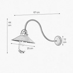 Giovanni Battista Außenleuchte Wand IP44 E27 in Bronze Antik matt Echt-Messing* Außenwandleuchten|Lampen Aus Aller Welt