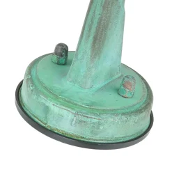 Discount Lido Außenleuchte Wand IP64 Grün antik Glas Echt-Messing E27