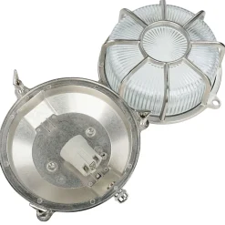 Lido Außenleuchte Wand Maritim Echt-Messing Riffelglas E27* Außenwandleuchten|Moderne Lampen