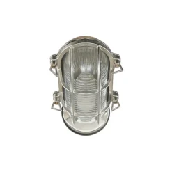 Hot Lido Außenleuchte Wand Messing Glas IP64 E27 in Antik