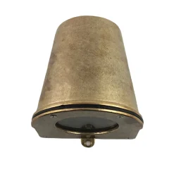 Hot Andromeda Außenleuchte Wand Messing Glas GU10 IP54 H: 10 cm Downlight