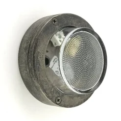 Andromeda Außenleuchte Wand Messing Glas D: 14 cm IP64 Zinn G9* Außenwandleuchten|Messinglampen