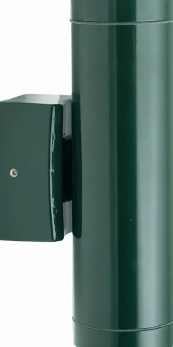 Lido Außenleuchte Wand Messing GU10 IP64 H: 21 cm Grün Up Down* Außenwandleuchten|Messinglampen