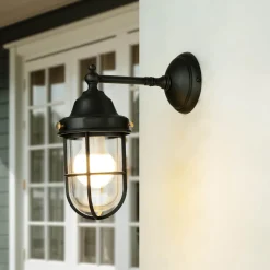 Giovanni Battista Außenleuchte Wand Messing Glas Maritim IP44 E27* Lampen Aus Aller Welt|Rustikale Lampen